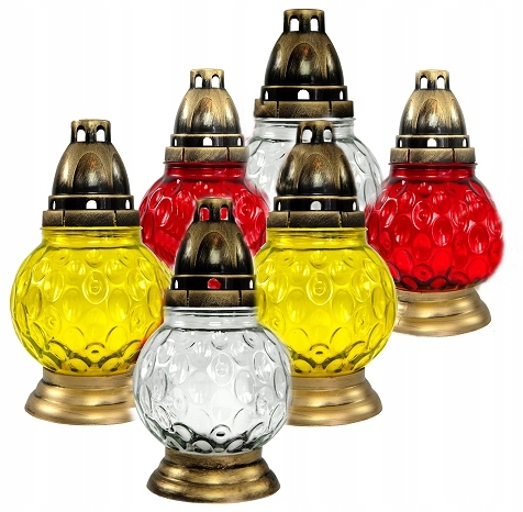 Set 6 kusov tradičných, elegantne zdobených zničiek na hrob